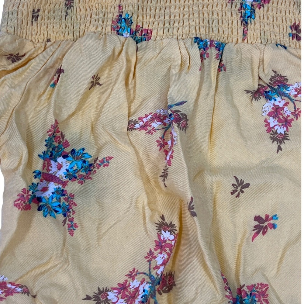 NWT Epic‎ Threads Kids Yellow Floral Cold Shoulder Top Girls Small Cottagecore - Picture 2 of 4